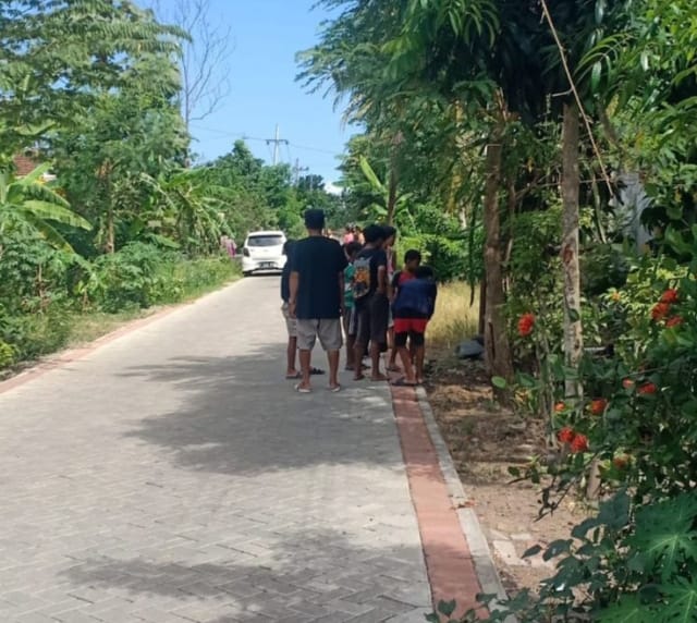 korban saat bermain petasan