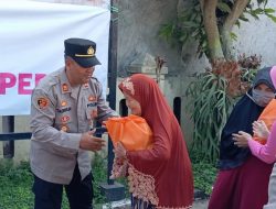 Kapolsek Solokan Jeruk dan Bhayangkari Ranting Solokan Jeruk Gelar Bakti Sosial Sambut Hari Bhayangkara ke-78