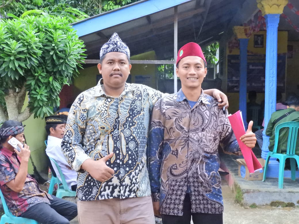 Panitia penyelenggara kirab merah putih di Dusun Banjarsari, desa Selasari, Parigi, Pangandaran.