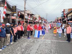 Sekda Kerinci Zainal efendi Hadiri Pawai Peringatan HUT RI Ke 79 di Pasar Siulak Gedang