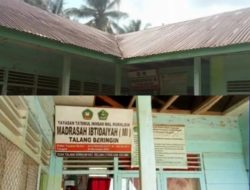 Belum Tersentuh Bantuan Dari Pemerintah, Kondisi Madrasah Ibtidaiyah Desa Talang Beringin Sangat Memprihatinkan