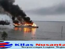 Satu ABK Alami Luka Bakar Saat Kapal Terbakar di Perairan Meranti