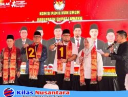 Rapat Pleno Terbuka Pengundian dan Penetapan Nomor Urut Pasangan Calon Bupati dan Wakil Bupati Empat Lawang 2025 Pasca Putusan MK