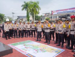 Polresta Bandung Gelar Apel Pergeseran Pasukan Operasi Ketupat Lodaya 2025