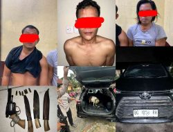 Gerak Cepat Polsek Tanjung Raja Tangkap 3 Pelaku Pencuri Kambing Bermobil Avanza dan Sita Senpira dengan 6 Butir Amunisi Aktif