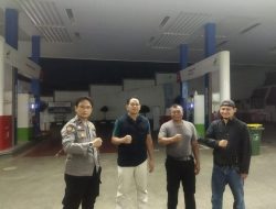 Kanit Reskrim Polsek Ibun Polresta Bandung Pimpin Patroli di SPBU Pertamina