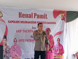 IPTU Fathan Malisi S.H Resmi Menjabat Sebagai Kapolsek Solokanjeruk Polresta Bandung