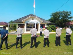 Jaga Kamtibmas Tetap Aman dan Kondusif, Polsek Rantau Alai Laksanakan Apel Kesiapsiagaan, Antisipasi Hari Buruh Internasional