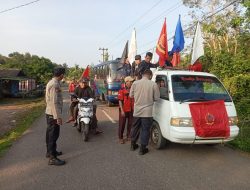 Polsek Muara Kuang Berikan Pengamanan Keberangkatan Massa Serikat Buruh dalam Rangka Memperingati Hari Buruh (May Day) 2025
