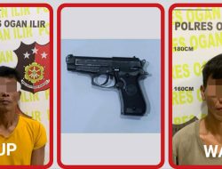 Operasi Sikat Musi 2025, Sat Reskrim Polres Ogan Ilir Berhasil Tangkap Dua Pelaku Curat dan Sita 1 Pucuk Air Softgun Jenis Bareta M84