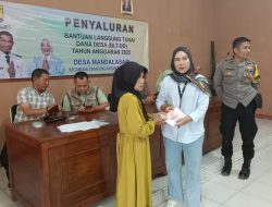 Pemerintah Desa Mandalasari Kecamatan Cikancung Salurkan Bantuan Langsung Tunai Dana Desa Tahap ke-1 Tahun Anggaran 2025