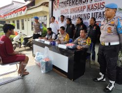 Kurang dari 3 Hari, Pelaku Curat Disertai Pembunuhan dan Pemerkosaan di Bunga Mayang Berhasil Diamakan Tim Gabungan Polres Lampung Utara