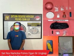 Satres Narkoba Polres Ogan Ilir Berhasil Ungkap Kasus Pengedaran Narkotika di Tanjung Raja