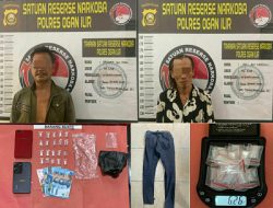 Satres Narkoba Polres Ogan Ilir Berhasil Ungkap Kasus Narkotika, Amankan Dua Pengedar Beserta Barang Bukti 20 Paket Sabu