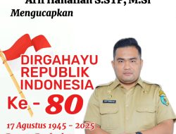 Kepala Bappeda Batu Bara Arif Hanafiah S.STP, M.Si Mengucapkan Dirgahayu Republik Indonesia Ke-80