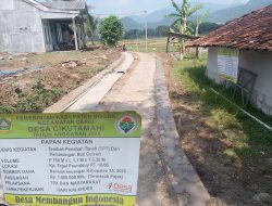 ‎REALISASIKAN BANKEU TA 2025 KADES CIKUTAMAHI PASTIKAN BANGUN TPT DAN BOX CULVERT SESUAI RAB