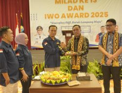 Milad ke-13, IWO Lampung Beri Penghargaan kepada Tokoh Pendorong Percepatan Pembangunan Daerah
