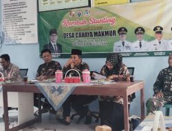 Rembuk Stunting Desa Cahaya Makmur, Kades: Pencegahan Stunting Adalah Tanggung Jawab Kita Semua