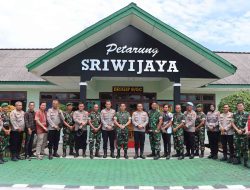 Jaga Sinergitas TNI–Polri, Kapolres Ogan Ilir Bersama PJU Silaturahmi ke Komandan Brigif 8/Garuda Cakti