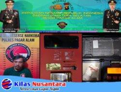 Pengedar Shabu Berhasil Di Amankan Polres Pagaralam Beserta Barang Bukti
