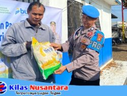 Salurkan 1,5 Ton Beras Murah SPHP Polsek Pagar Alam Selatan di Apresiasi oleh Warga