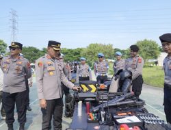 Polresta Bandung Gelar Pengecekan dan Latihan Sarpras Dalmas, Dipimpin Wakapolresta
