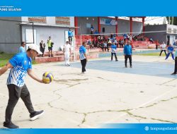 Riuh Senam, Voli, dan Futsal Warnai Haornas ke-42 di Lampung Selatan