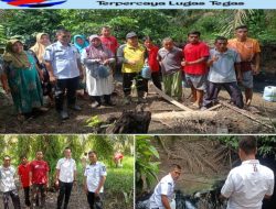 Masyarakat Bersama BPD Lubuk Napal Dampingi Petugas Dinas Lingkungan Hidup dalam Pengambilan Simpel Limbah yang Mencemari Sungai Titian Urek