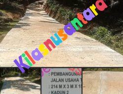 Pembangunan Jalan Rabat di Desa Selubuk Diduga Tidak Sesuai Spesifikasi Kualitas Pengawasan dan Azas Manfaat Dipertanyakan,