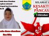 Ucapan kepala desa ciandam: ibu Elin menyampaikan pentingnya mengingat hari kesaktian Pancasila ini.