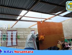 Angin Puting Beliung Hantam Desa Telago Biru Siulak, Dua Rumah Warga Alami Kerusakan