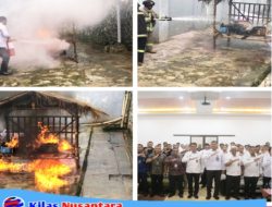 Optimalisasi Jawara Api, Lapas Kuningan Latih Petugas Lewat Simulasi Penanganan Kebakaran