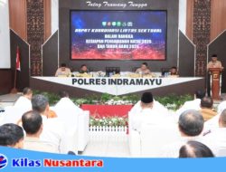 Polres Indramayu Gelar Rakor Lintas Sektoral Pengamanan Natal 2025 dan Tahun Baru 2026