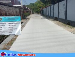 Desa Mojopurno Realisasikan Jalan Rabat Beton RT 41 RW O2 Anggaran BKK Tahun 2025
