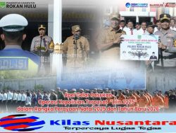 Polres Rokan Hulu Gelar Apel Pasukan Operasi Lilin Lancang Kuning 2025 Menjelang Nataru, Perkuat Sinergitas