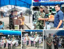 PPM-RYP YON 310 ROHUL Bersama IKMR ROHUL Serta DPC PORSA ROHUL Galang Dana Musibah Banjir Bandang