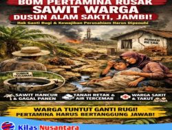 Akibat Bom Pertamina, Warga Dusun Alam Sakti Jambi Tuntut Hak Ganti Rugi Dan Kewajiban