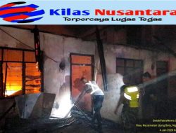 Kebakaran di Ujung Batu Rokan Hulu, 3 Rumah Kontrakan dan 1 Rumah Permanen di Lalap Sijago Merah
