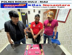 Satresnarkoba Polres Rohul Grebek Pengedar Narkoba di Ujungbatu, Gagalkan Transaksi 20,46 Gram Sabu