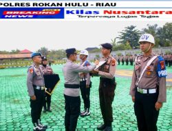 Kapolres Tegaskan Komitmen Penegakan Disiplin dan Apresiasi Prestasi di Upacara PTDH dan Pemberian Reward Personel Polres Rokan Hulu