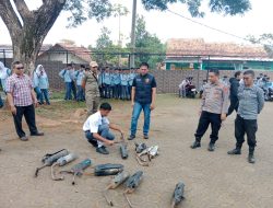 Kapolsek Cikancung AKP Indra Adhiyana S.H M.M, Kembali Gelar Operasi Penertiban Knalpot Brong, Sasar SMA Negeri 1 Cikancung
