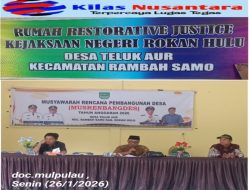 Pemdes Teluk Aur Laksanakan Sosialisasi Kegiatan Desa dan Informasi KUHP Nasional Berlaku