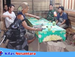 Jaga Ketertiban dan Keamanan Malam, Babinsa Koramil 401-01/S Rutin Patroli Siskamling