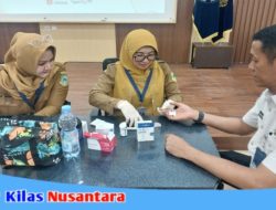 Dukung Kesehatan Petugas, Lapas Kelas IIA Kuningan Gelar Skrining Penyakit Tidak Menular