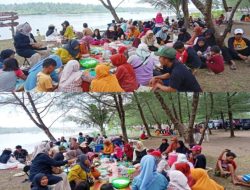 Munggahan di Tanjung Cemara, Ibu-Ibu Jumat Berkah Pangandaran Pererat Silaturahmi Sambut Ramadhan