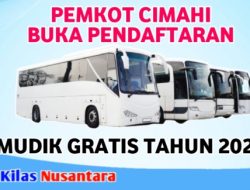 Pendaftaran Mudik Gratis Lebaran Tahun 2026 Telah Dibuka Untuk Warga Cimahi
