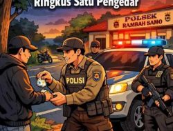 Polsek Rambah Samo Ringkus Satu Pengedar, Lagi Transaksi Sabu di Tepi Jalan