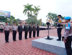 Polresta Bandung Gelar Upacara Kenaikan Pangkat Pengabdian dan Pelepasan Purna Bhakti Personel Tahun 2026