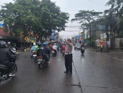 Hari Pertama Ramadhan, Unit Lantas Polsek Dayeuhkolot Intensifkan Gatur Pagi, Arus Lalin Lancar