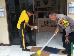 Wujudkan Lingkungan Yang Bersih dan Sehat ,Polsek Banjaran Laksanakan Kegiatan Korve di Lingkungan Mako